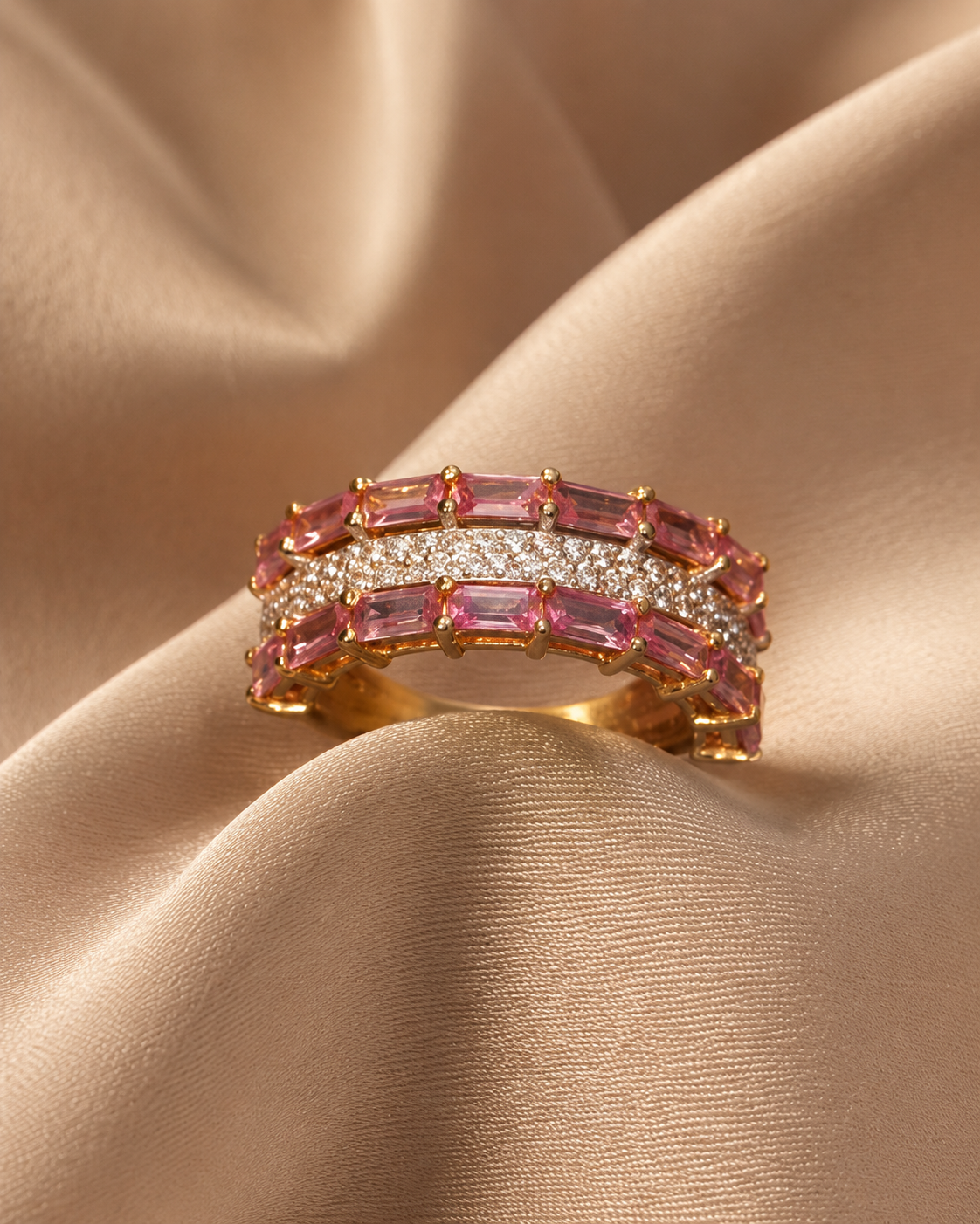 ROSALIE PINK STONE RING