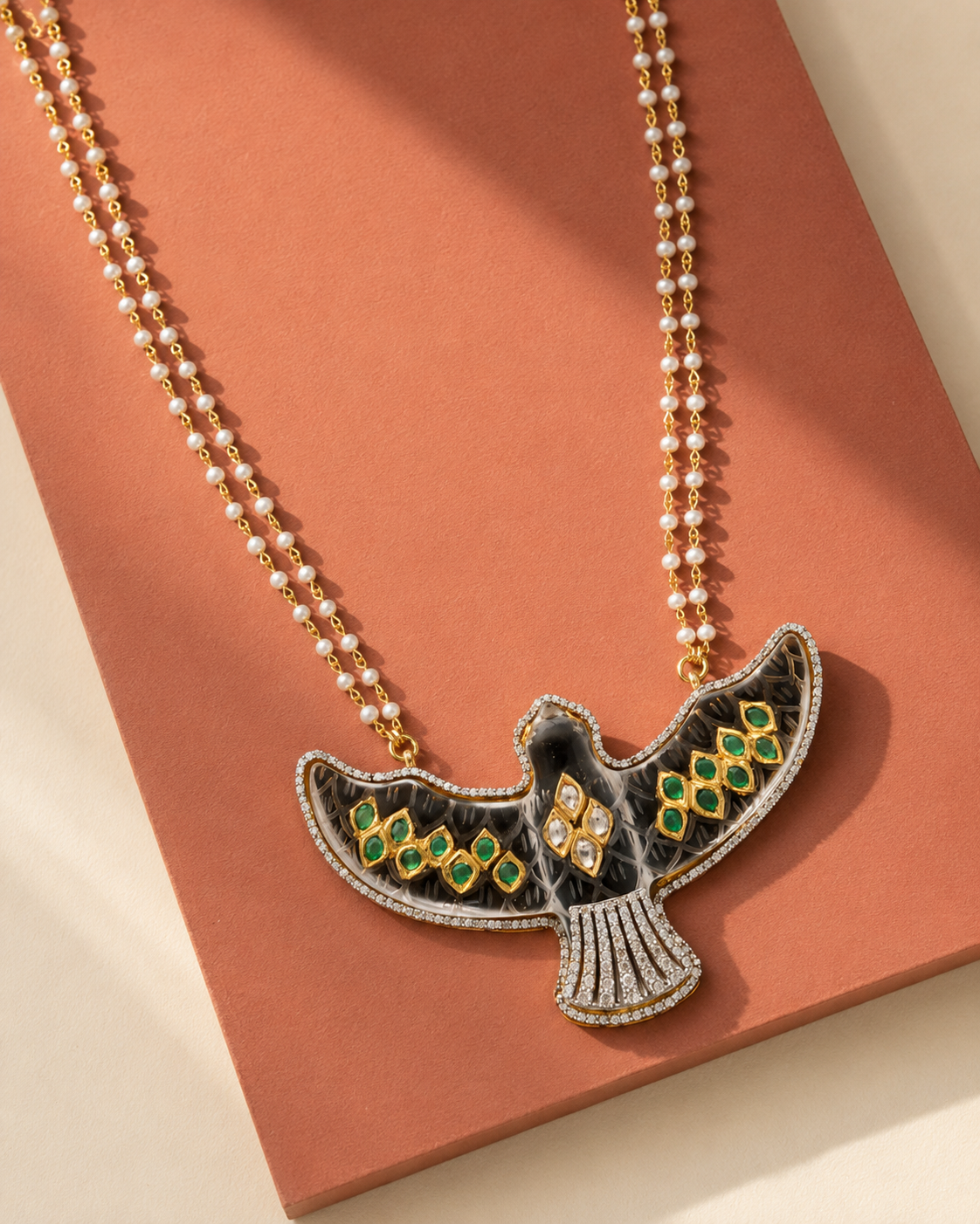 Inaya Crystal Bird Necklace