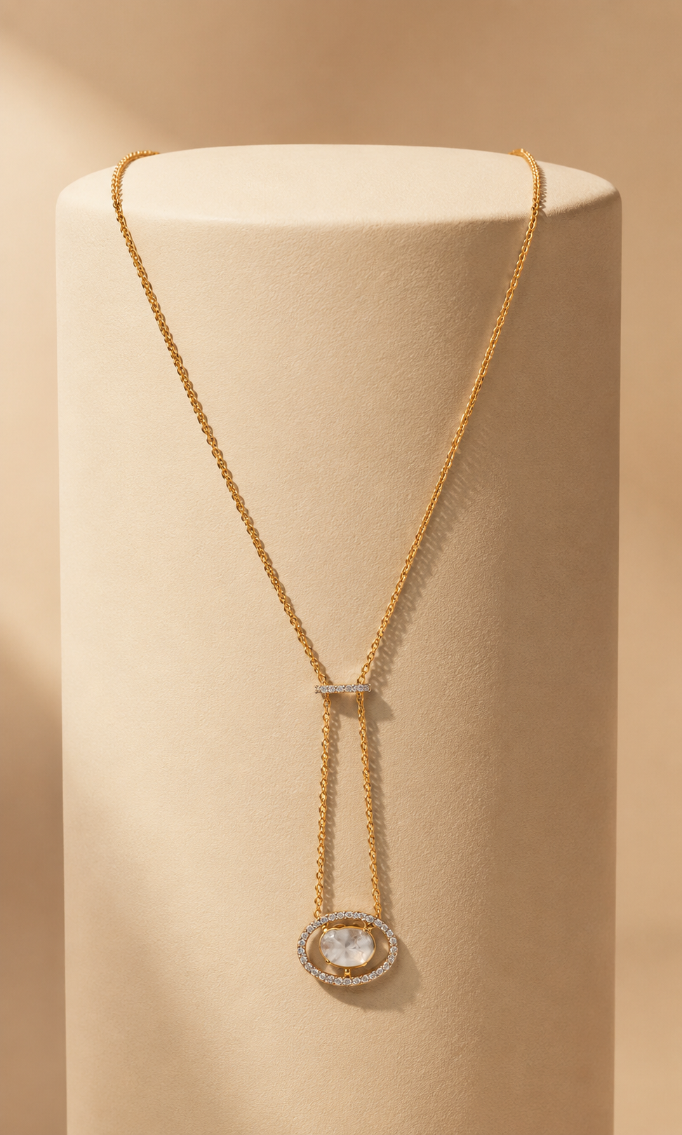 Samaira Uncut Diamond Drop Necklace