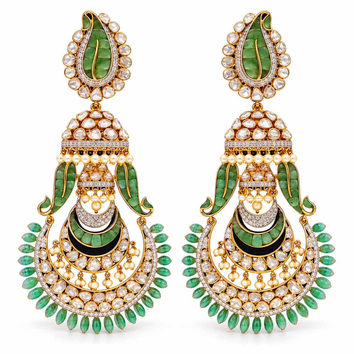 Chaarvi Polki Jhumka Earrings