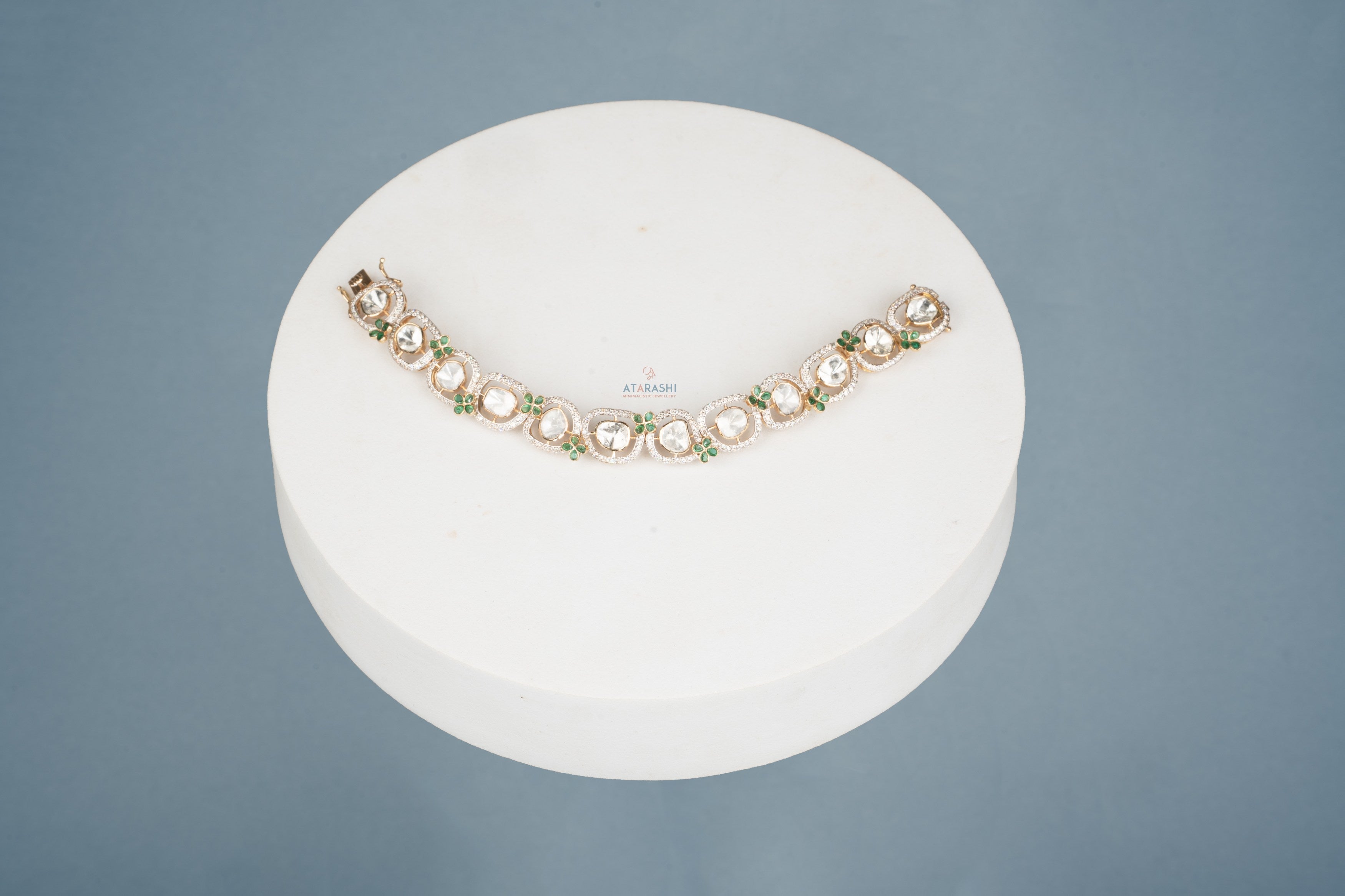 Rashi Emerald Link Bracelet