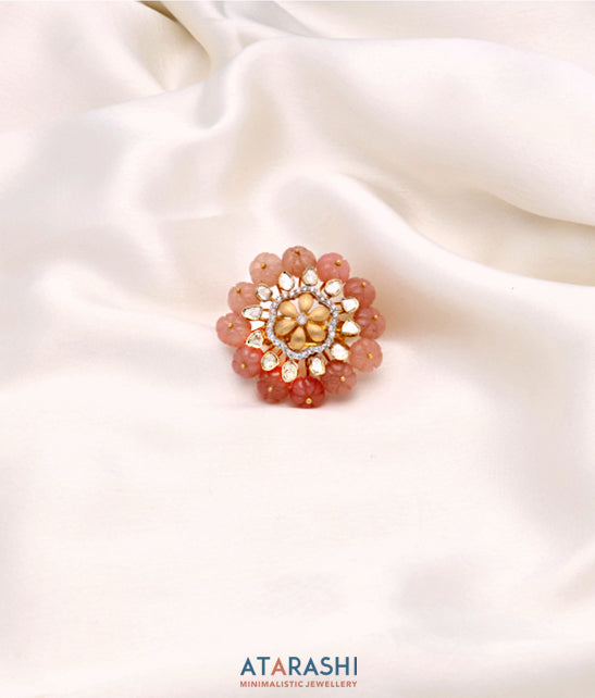 Blush bloom ring