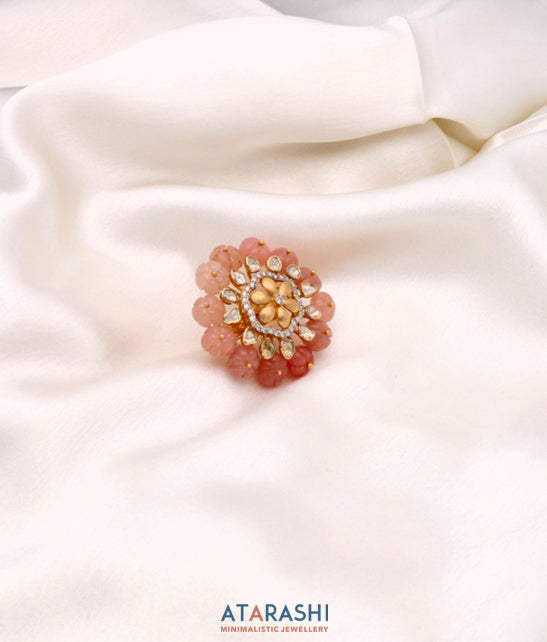 Blush bloom ring