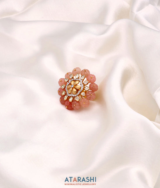 Blush bloom ring
