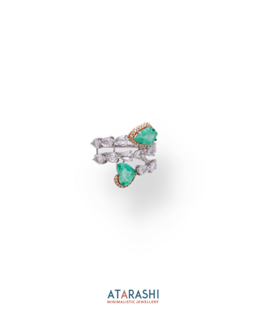 Emeral ivy ring