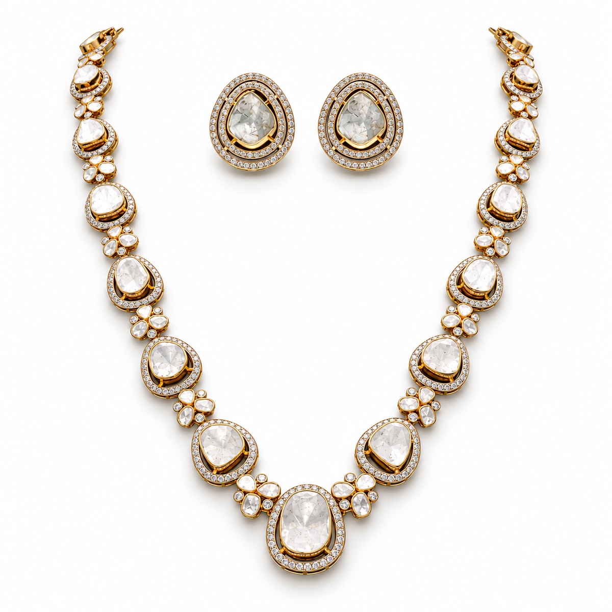 Aabha Polki Necklace Set