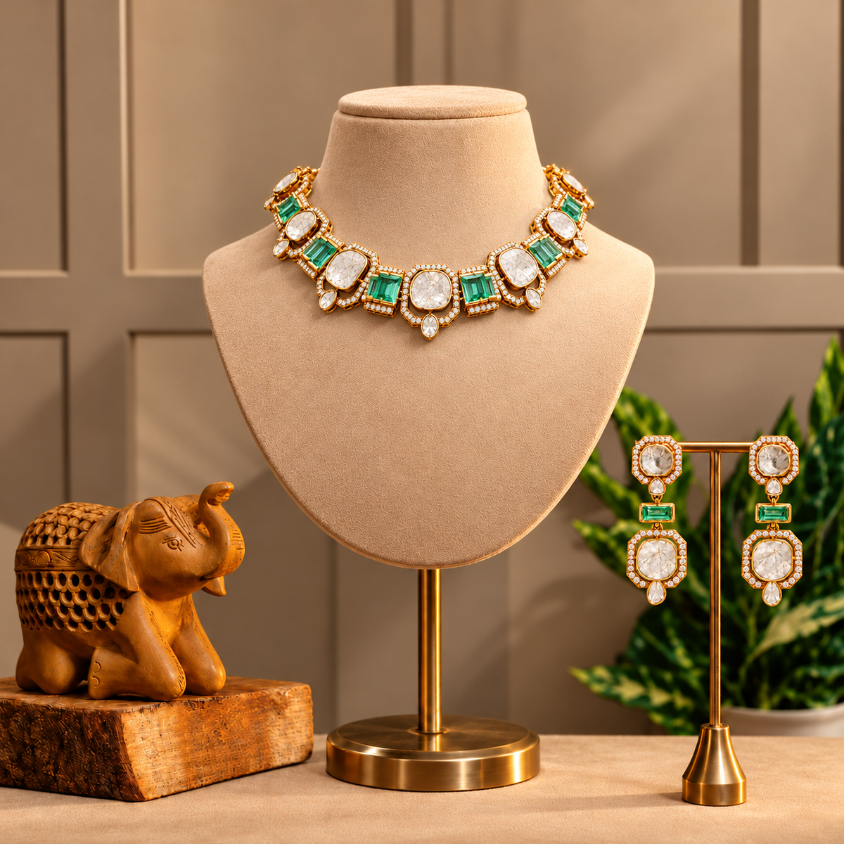 Ira Polki Necklace Set