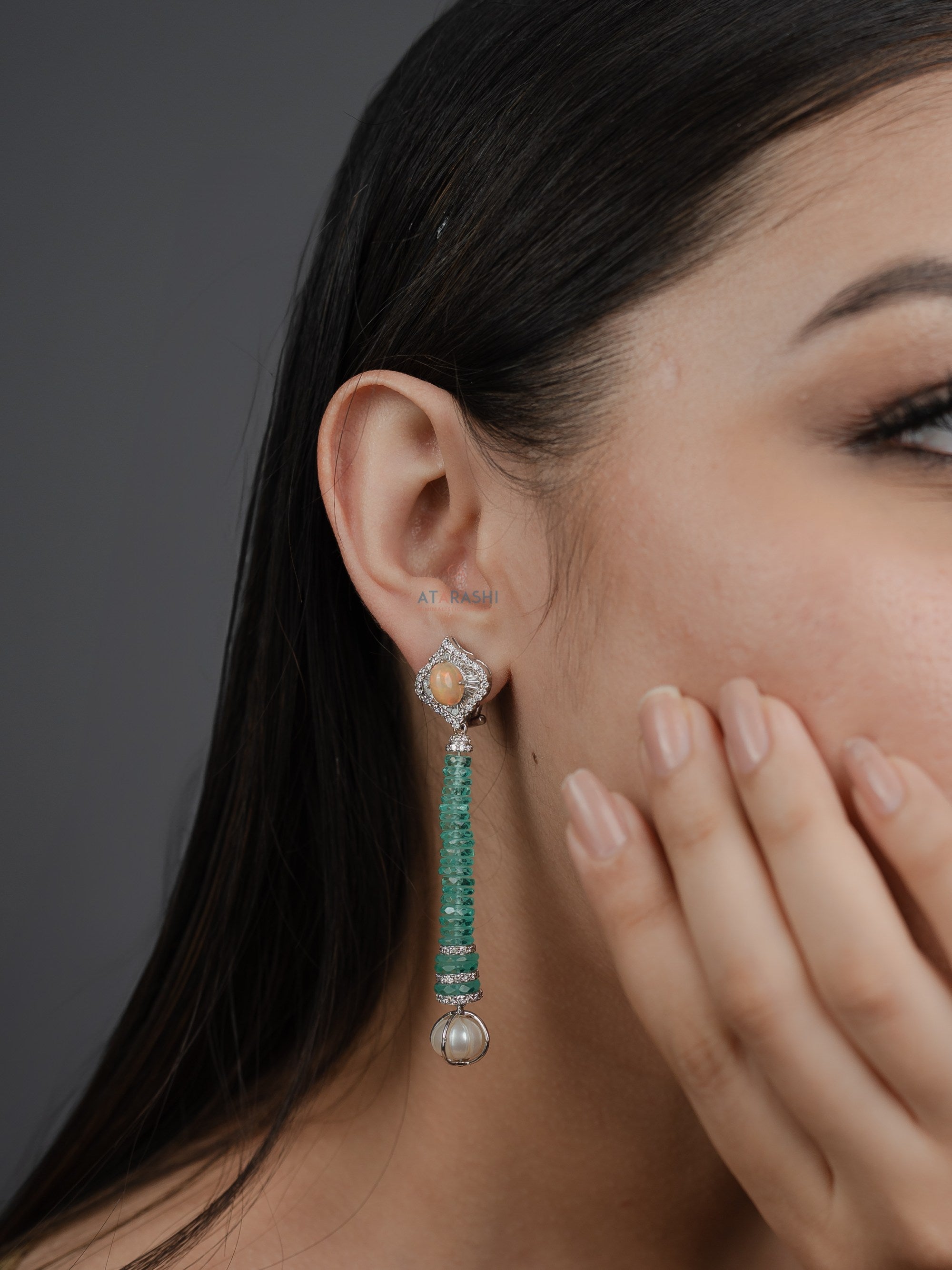 Ocean Mist Drop Earrings