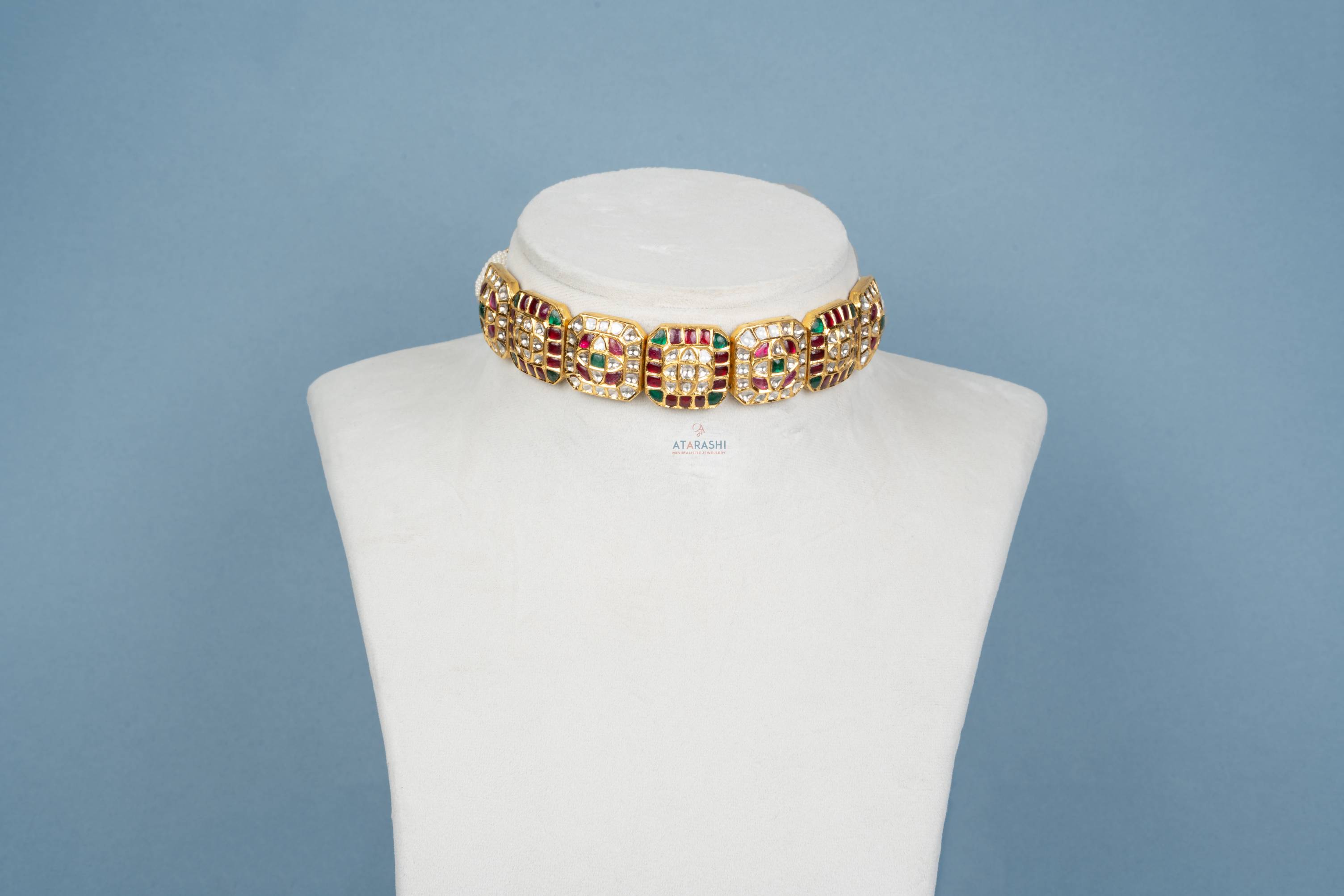 Regal Navratna Polki Choker