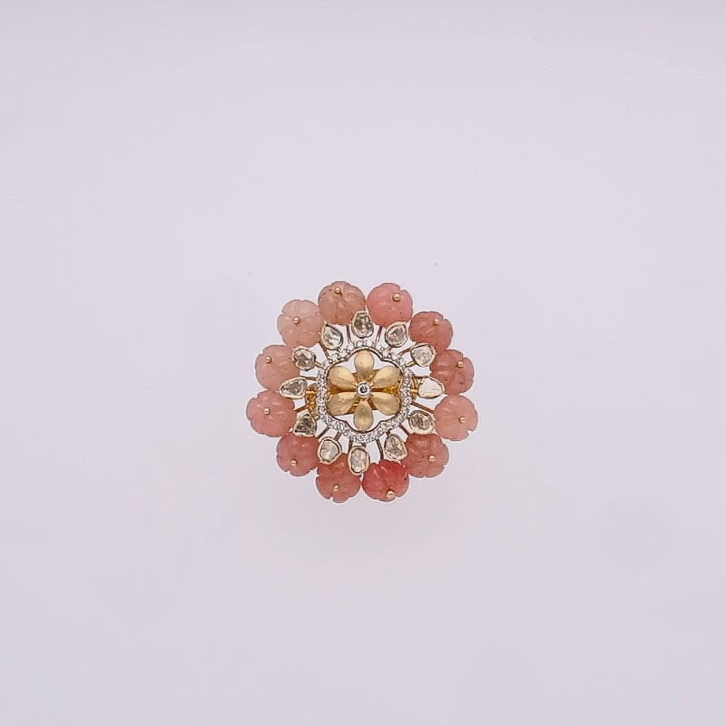 Blush bloom ring