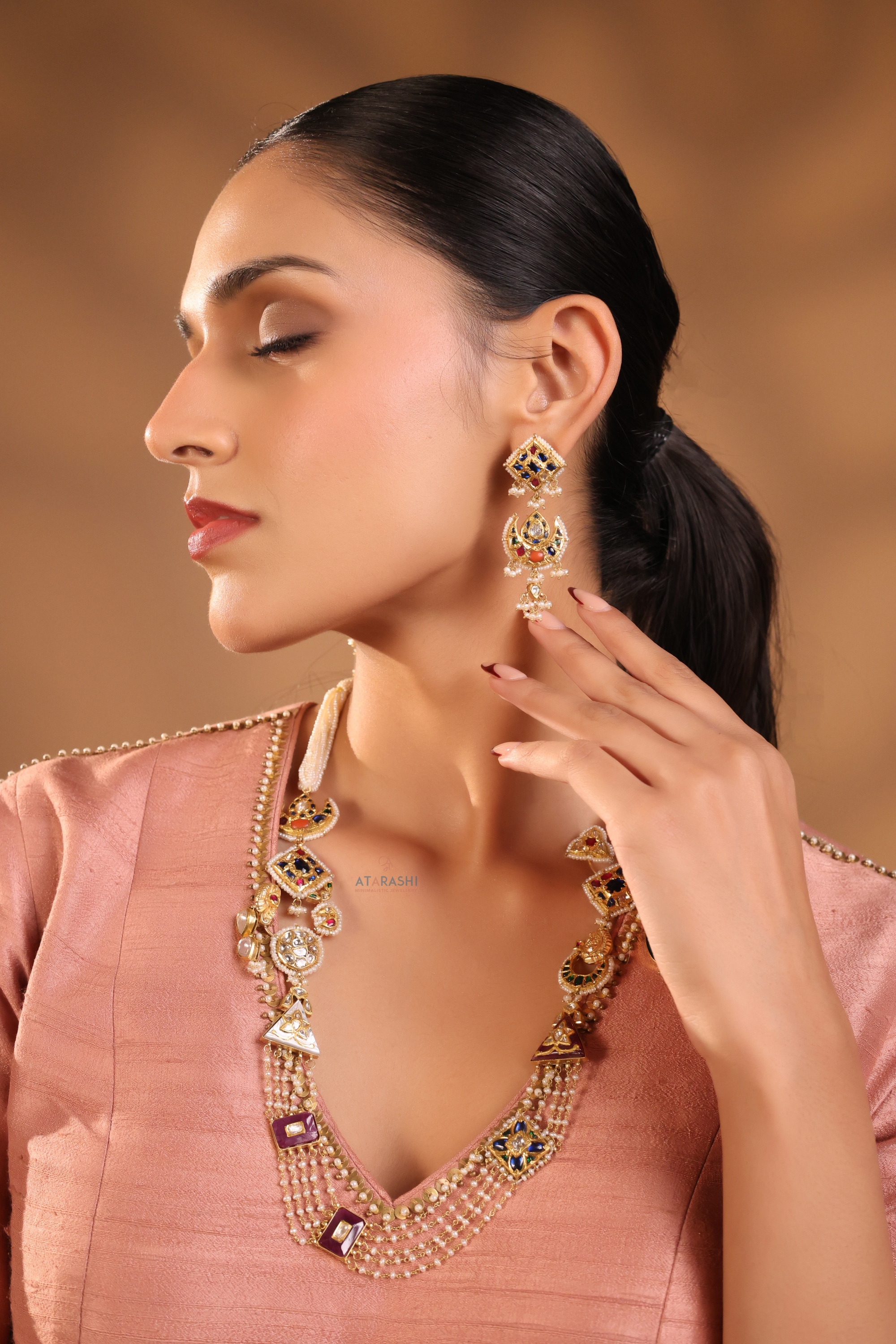Saumya Pearl-Kundan Haar
