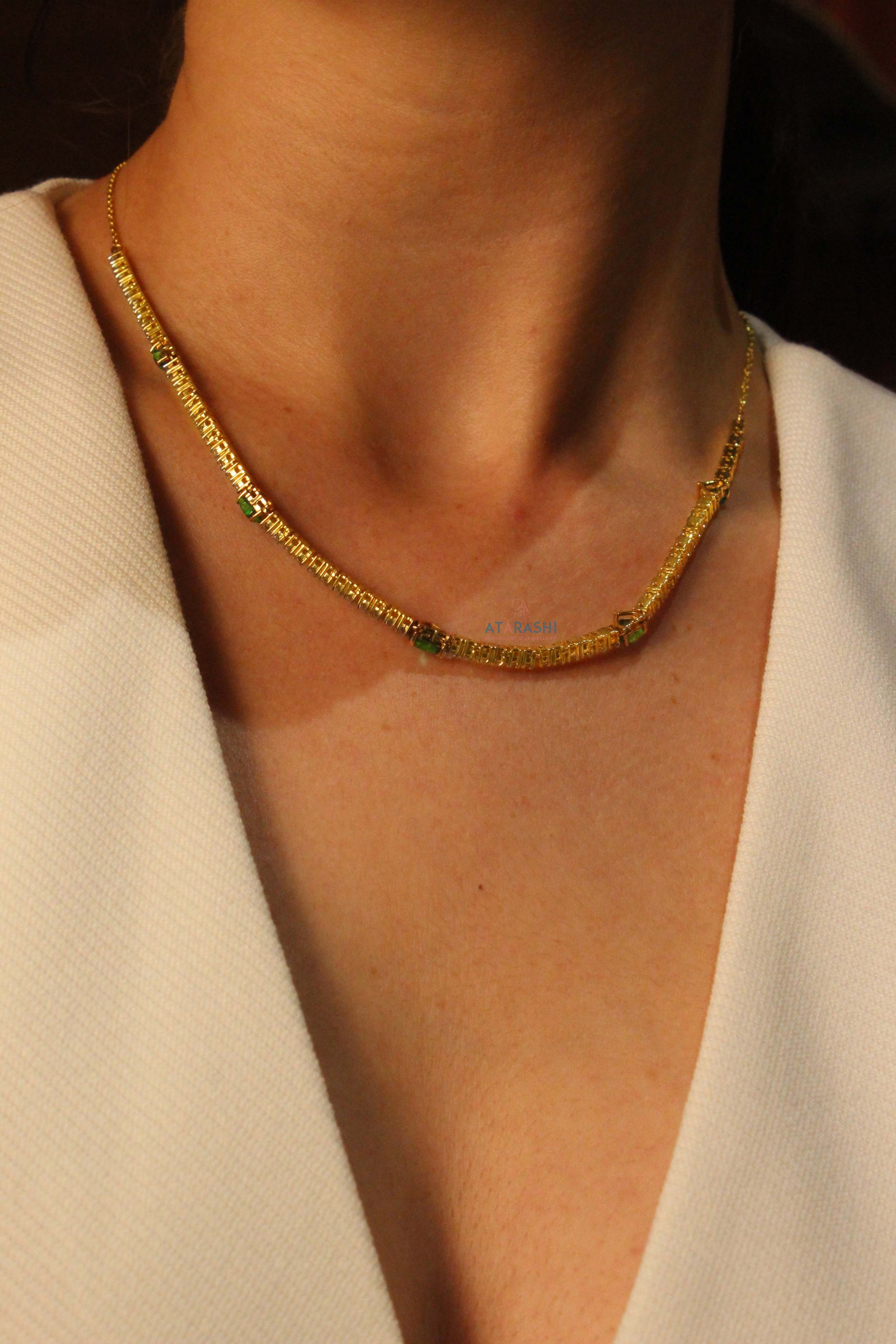 Bespoke Diamond Station Necklace