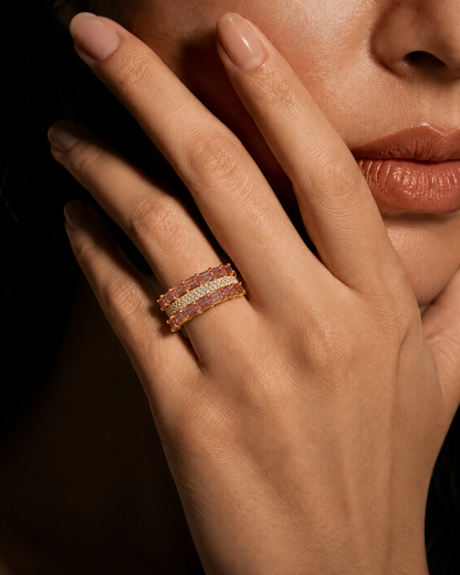 ROSALIE PINK STONE RING