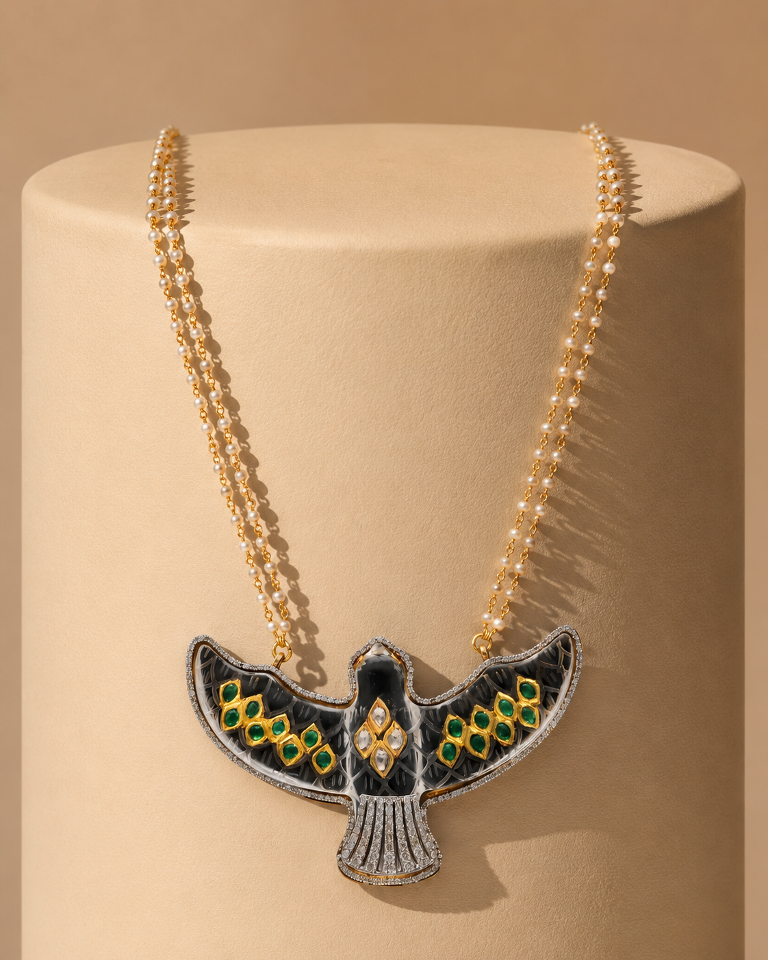 Inaya Crystal Bird Necklace