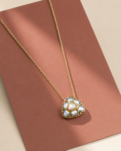 MUKTA MOP UNCUT PENDANT CHAIN