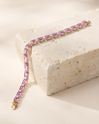 Myra Pink Stone Bracelet