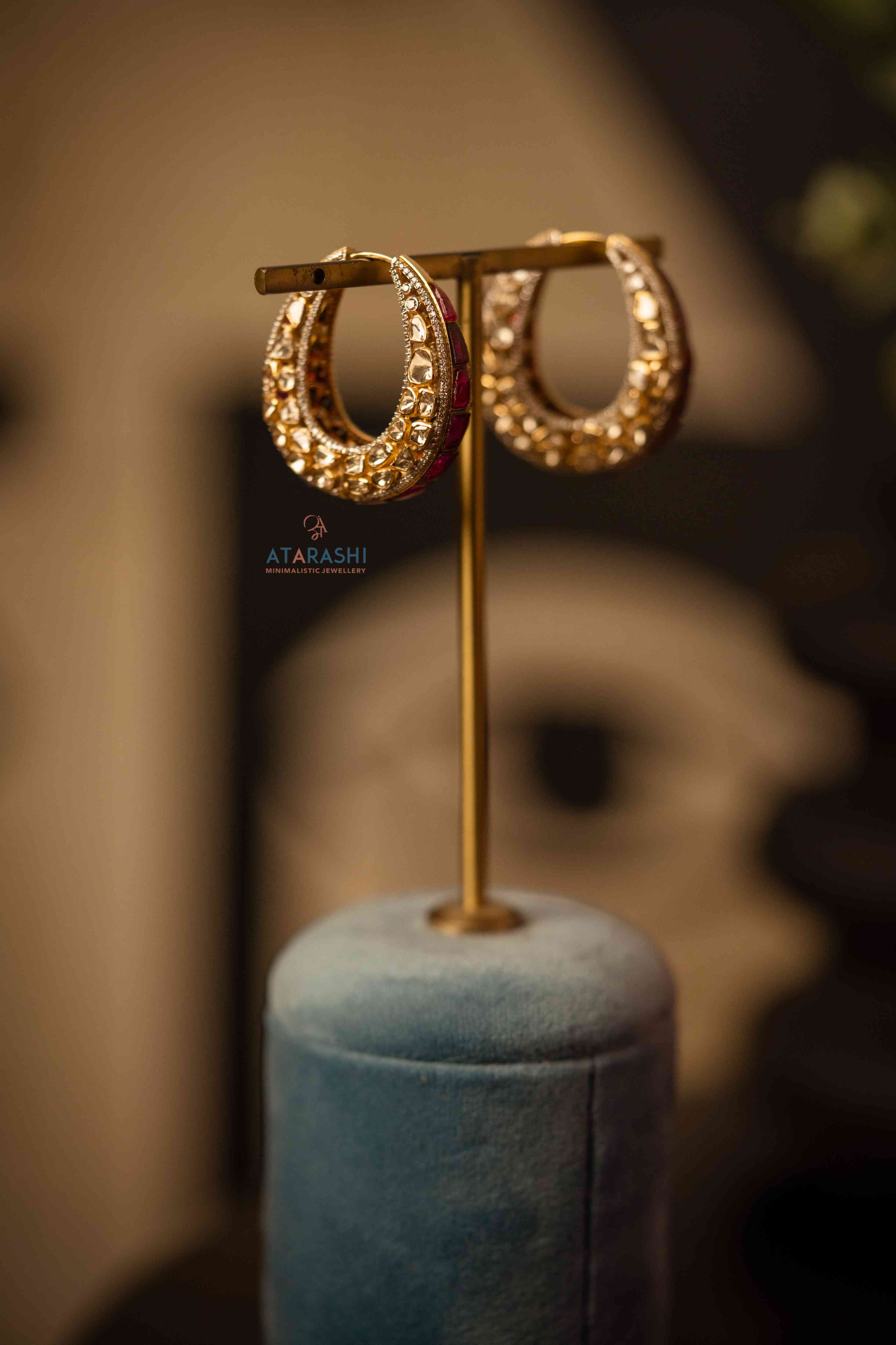Golden Whisper Hoops