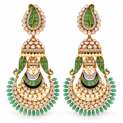 Chaarvi Polki Jhumka Earrings