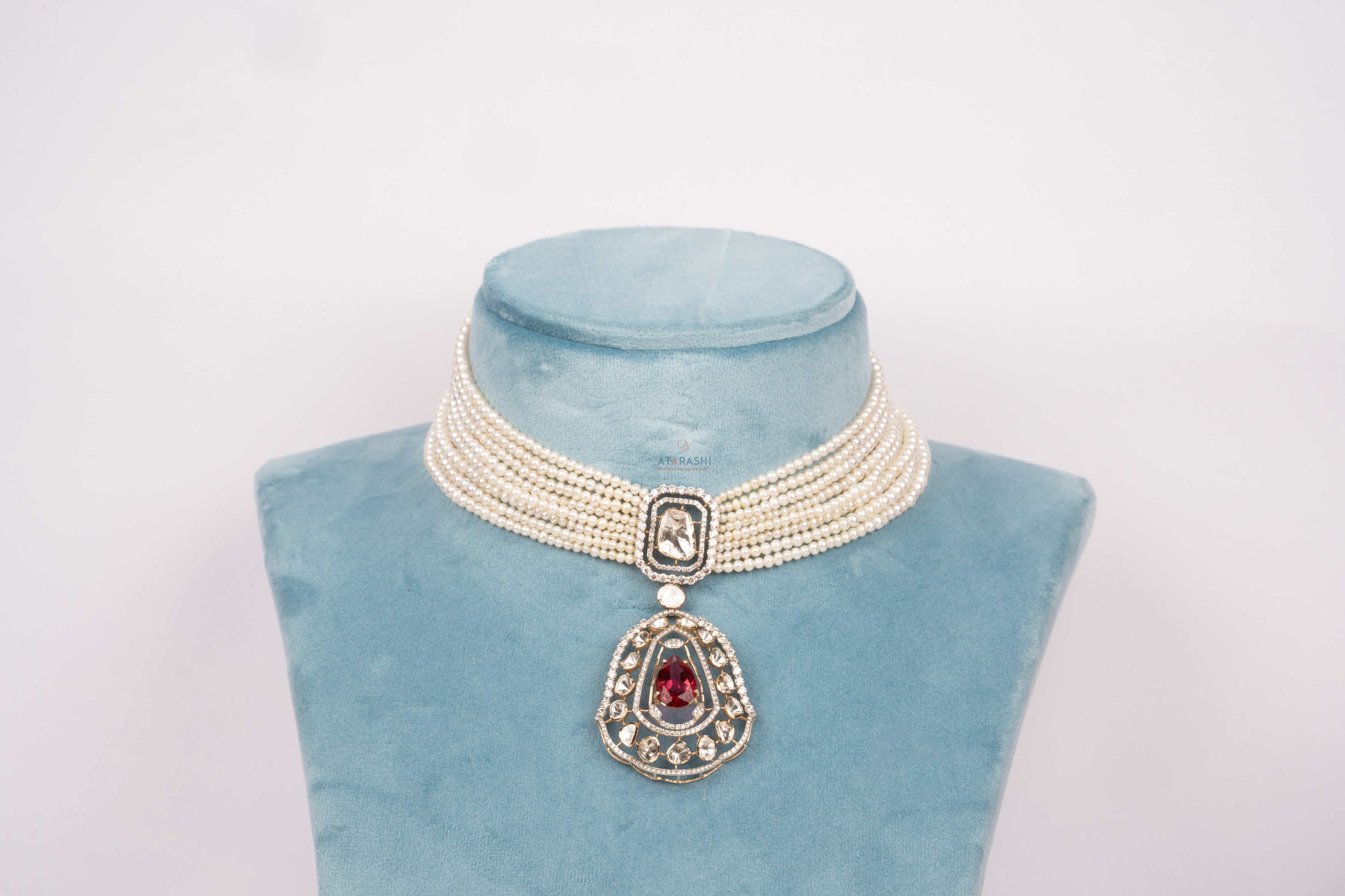 Scarlet Grace Pearl Choker