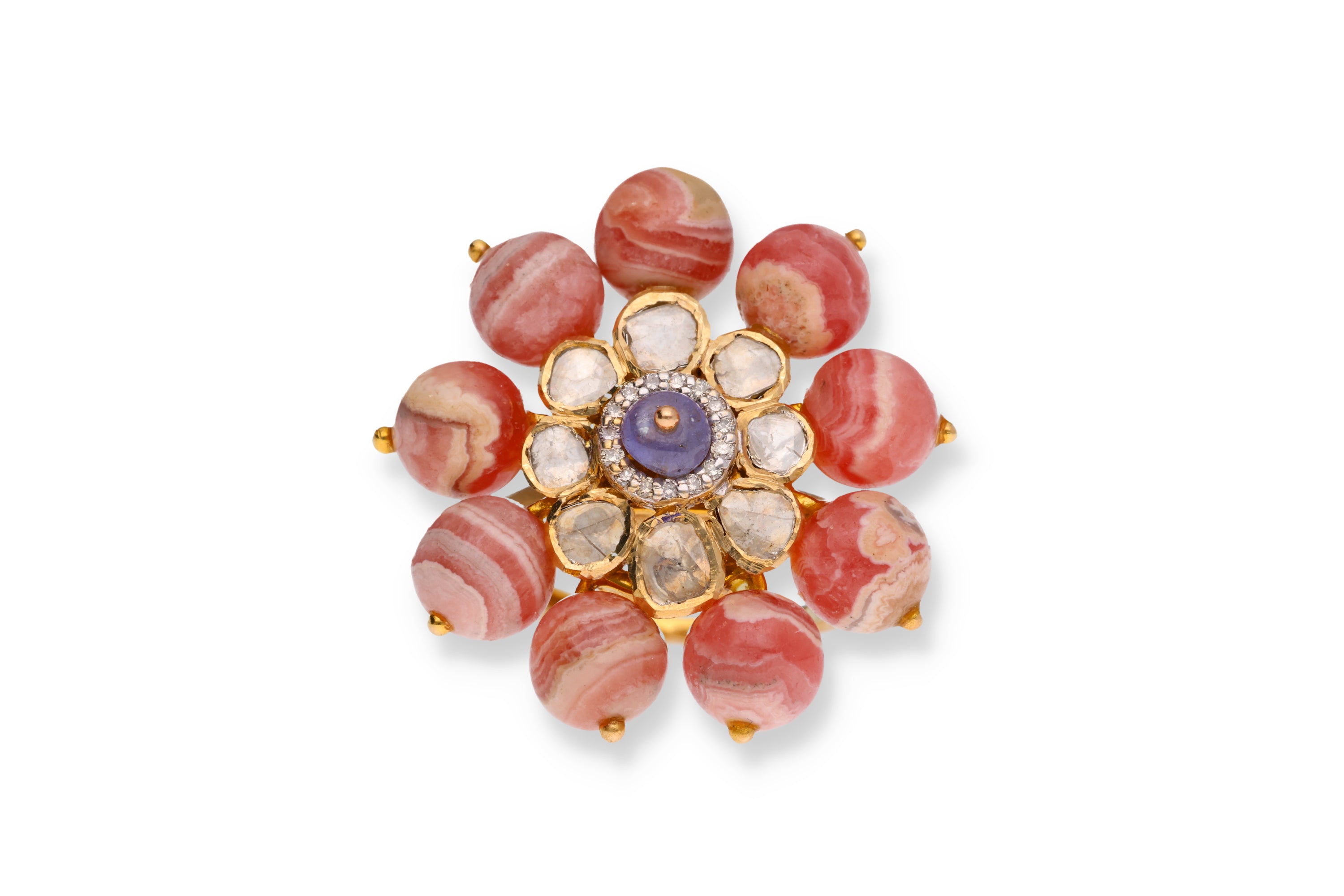 Rose bloom 
cocktail ring