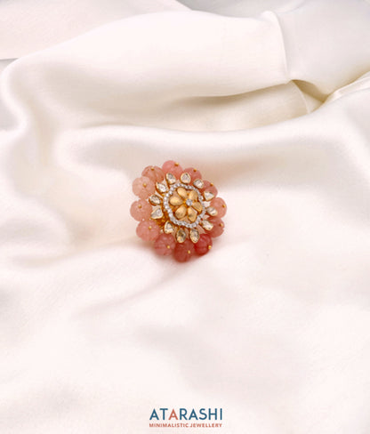 Blush bloom ring