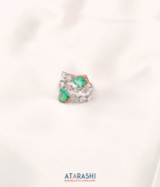 Emeral ivy ring