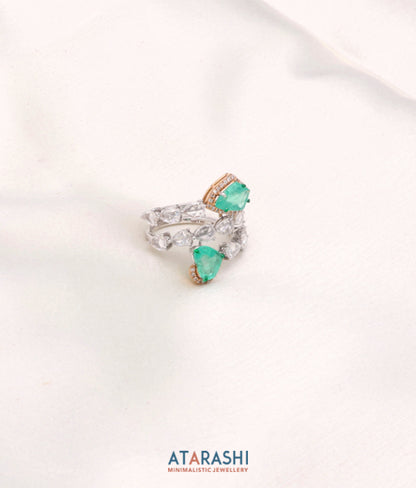 Emeral ivy ring