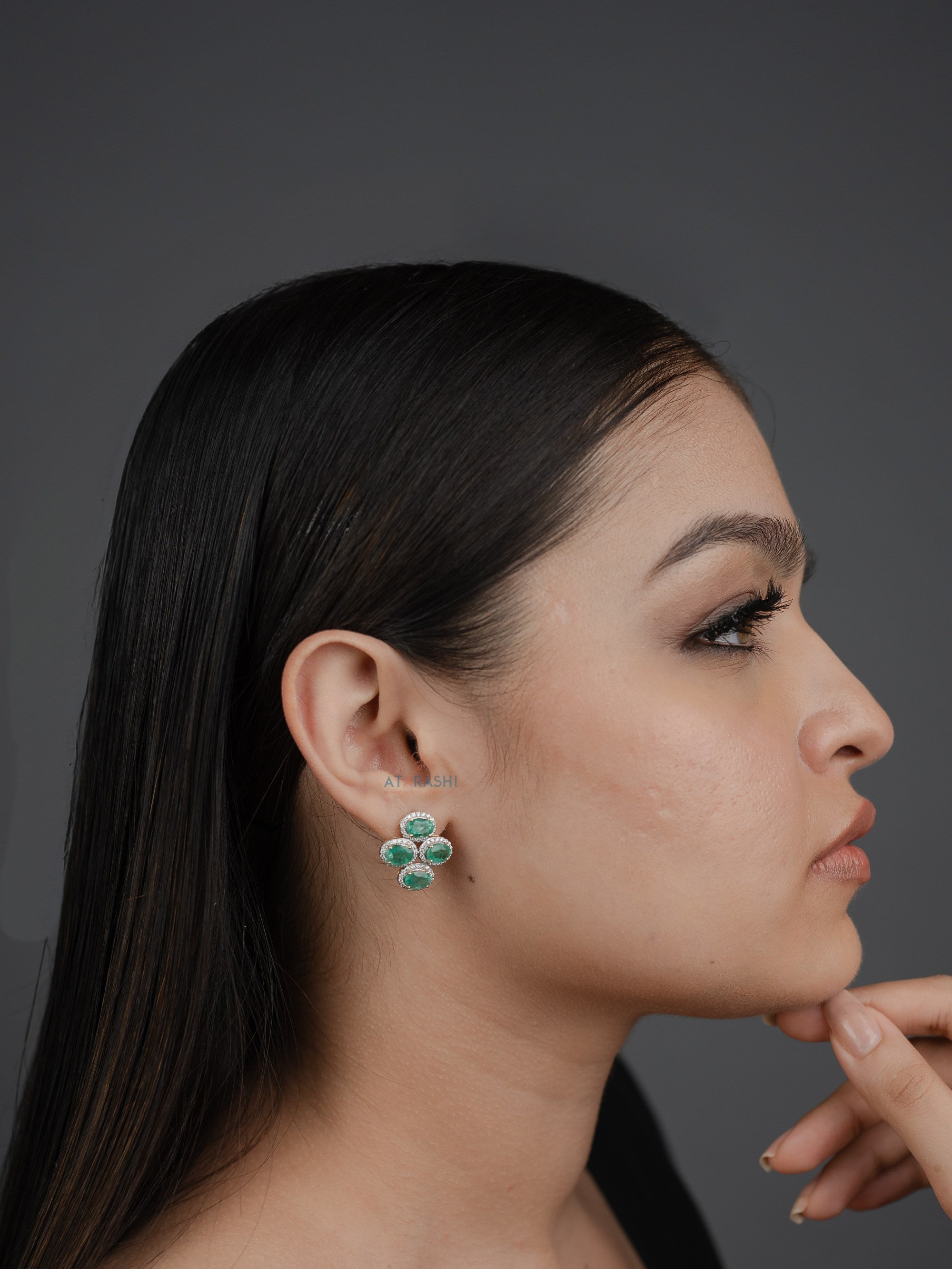 Jade Fleur Studs