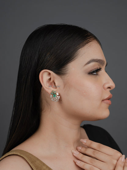 Regal Emerald Crest Studs