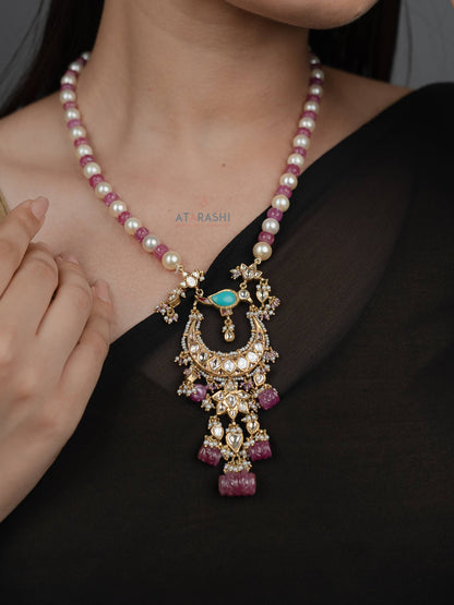 Ruhaniya Kundan Long Necklace