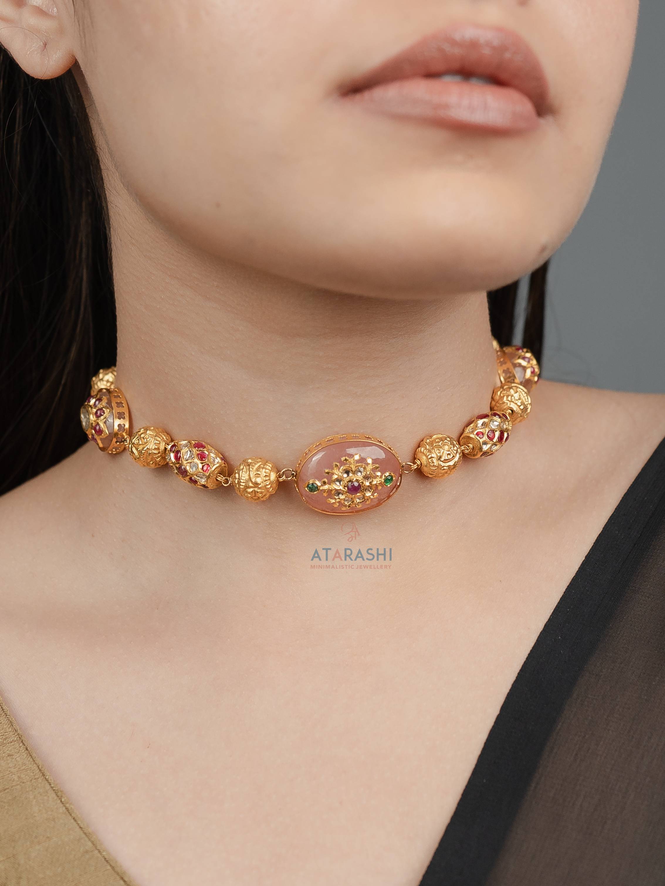 Suhana Meenakari Bead Choker