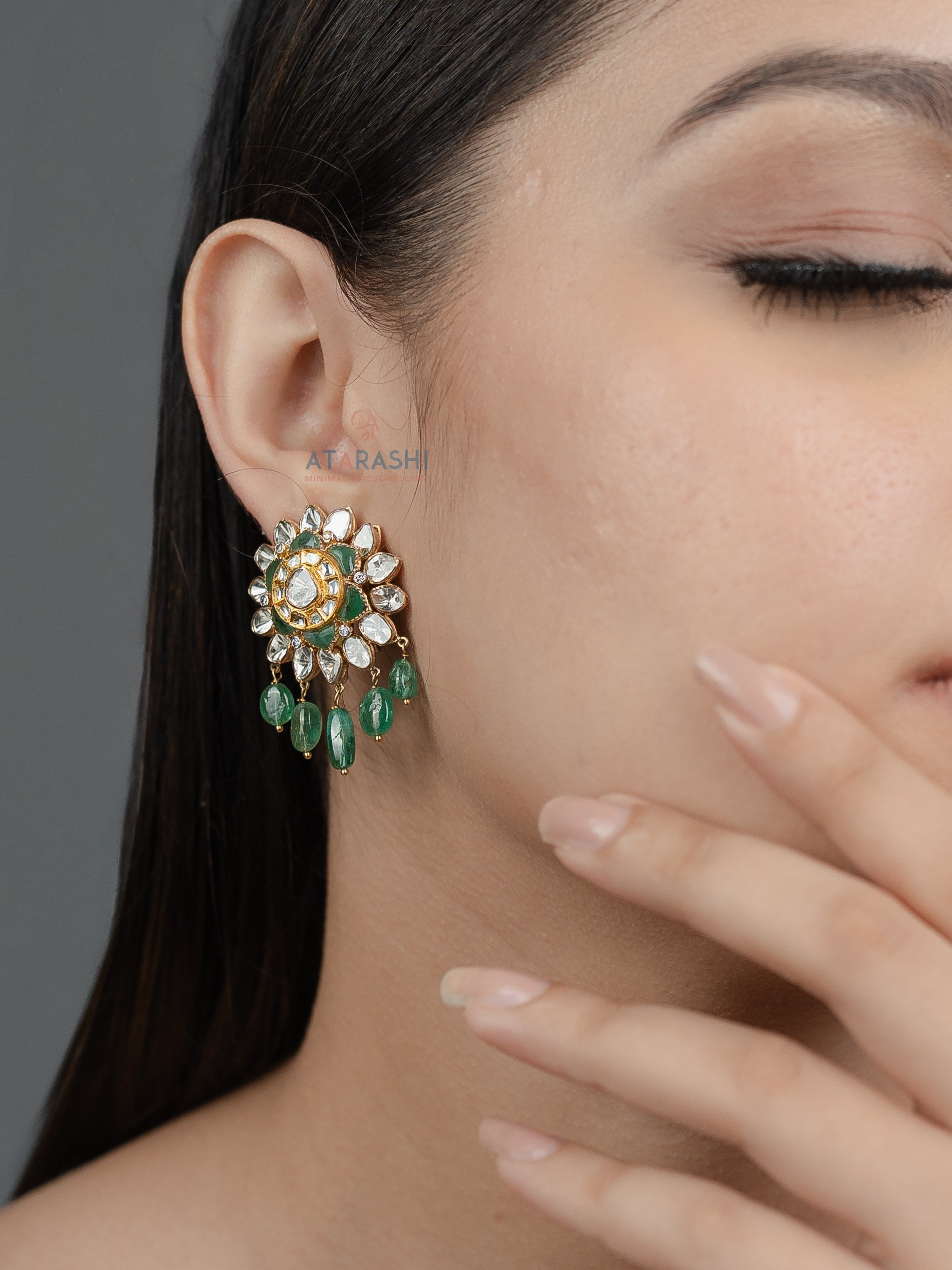 Emerald Dew Earrings