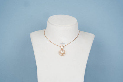 Solivine Halo Necklace