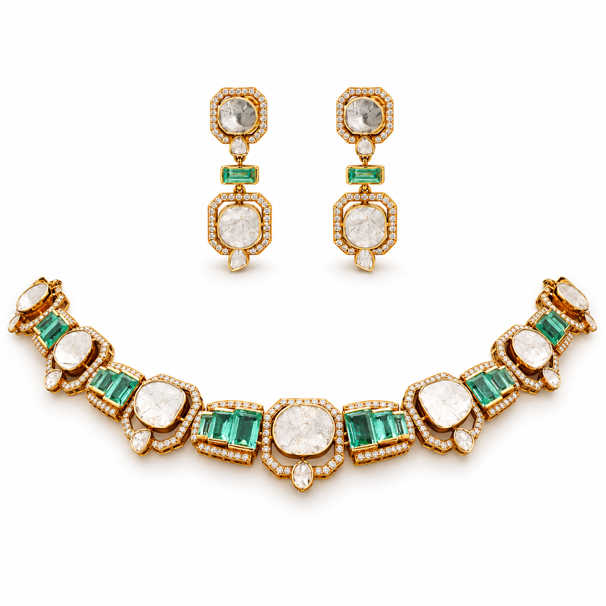Ira Polki Necklace Set