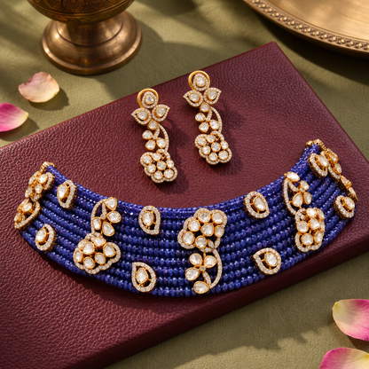 Neelambari Polki Choker Set