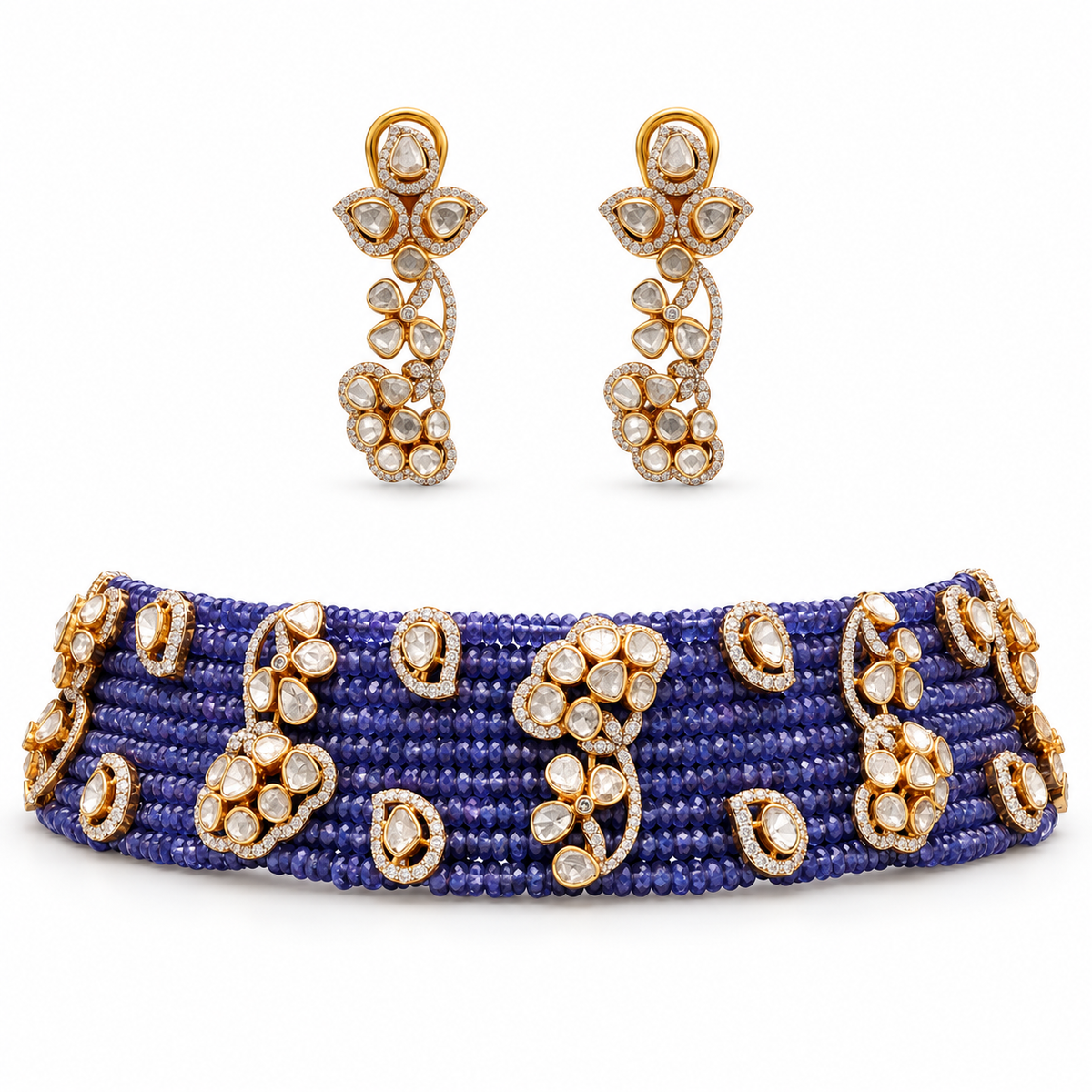 Neelambari Polki Choker Set