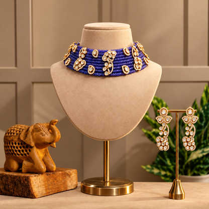Neelambari Polki Choker Set