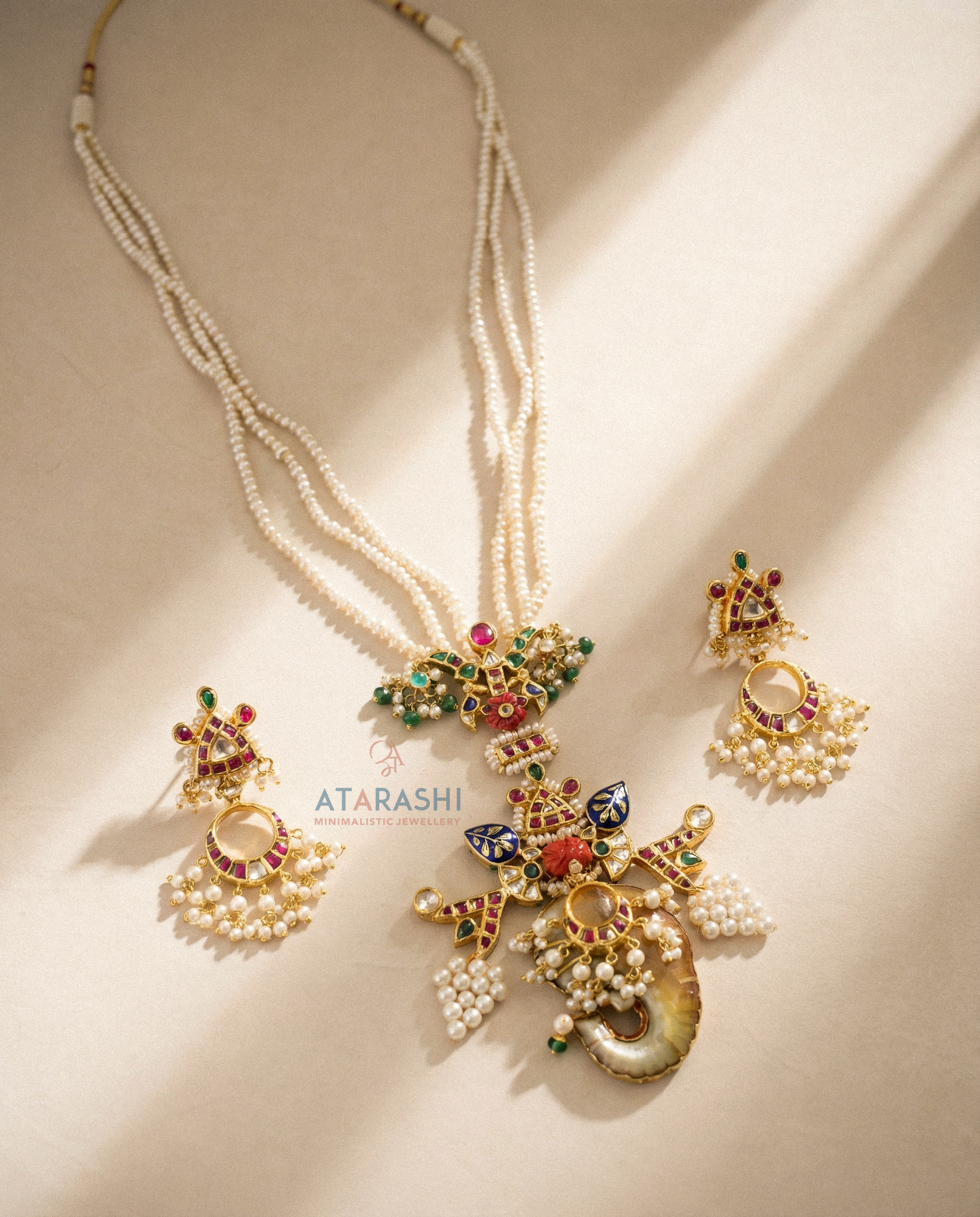 Mrinalini Necklace and Earrings