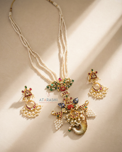 Mrinalini Necklace and Earrings