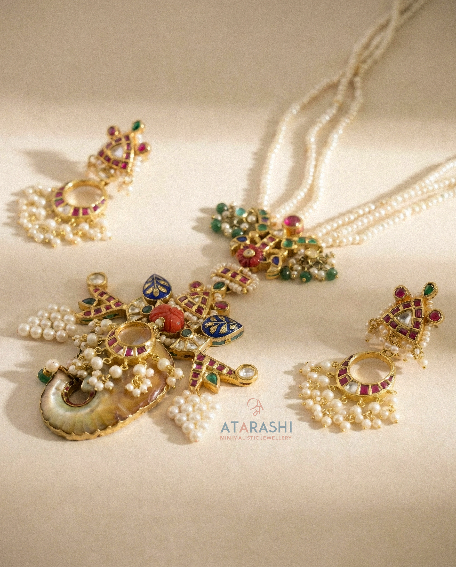 Mrinalini Necklace and Earrings