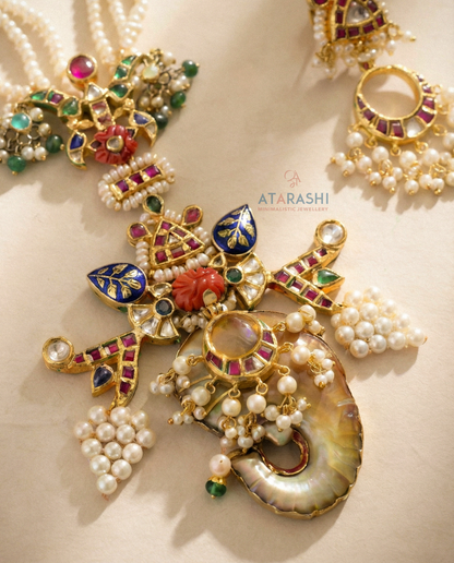 Mrinalini Necklace and Earrings