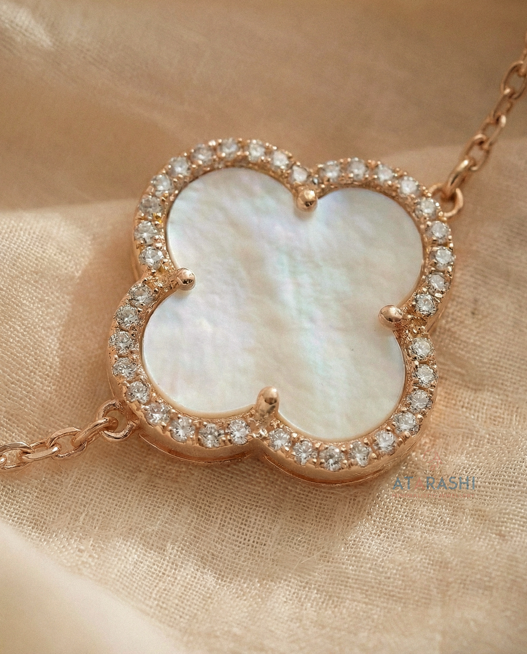 Sirat Clover Initial Charm Bracelet