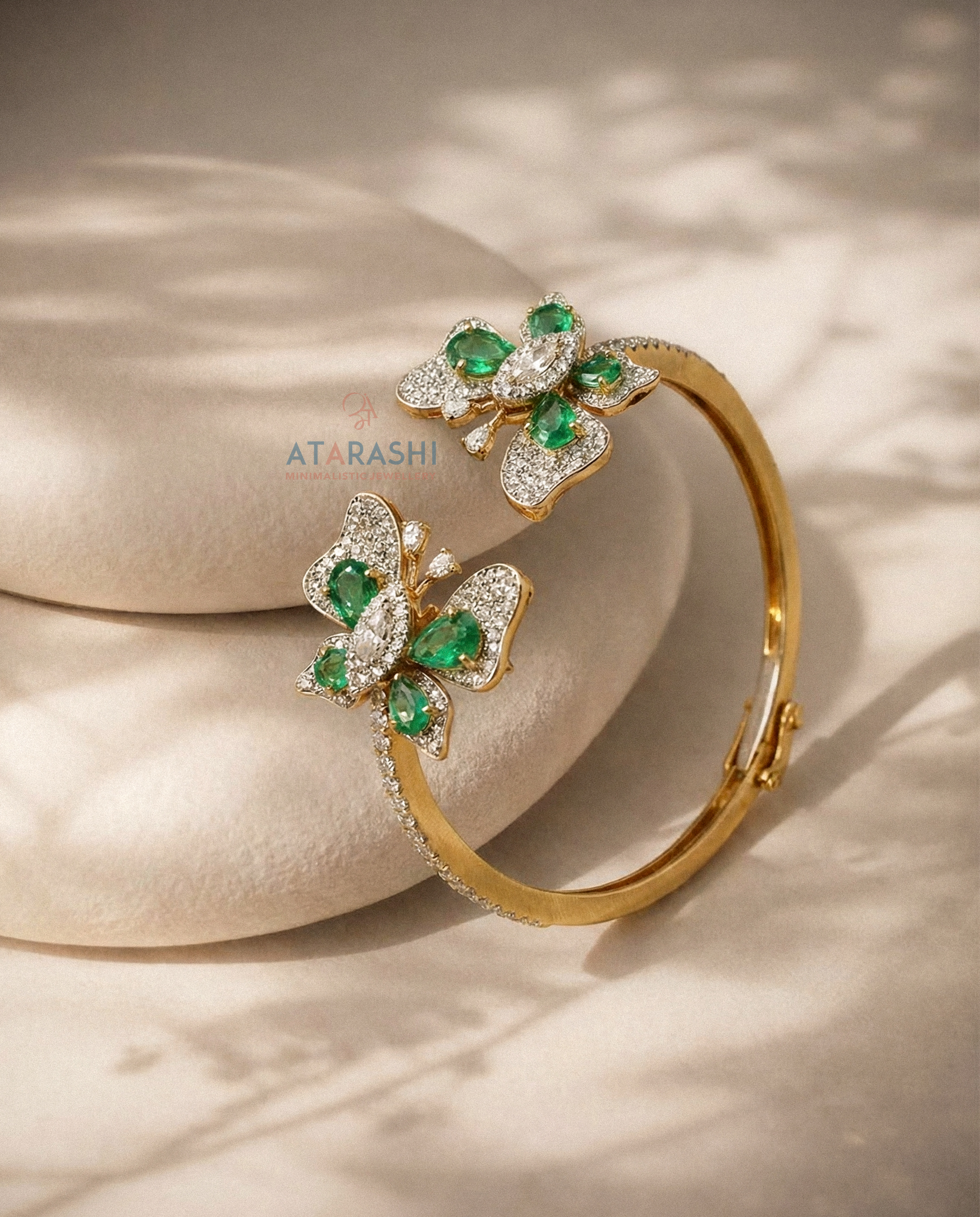 Papillon Emerald Polki Bracelet