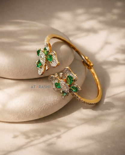 Papillon Emerald Polki Bracelet