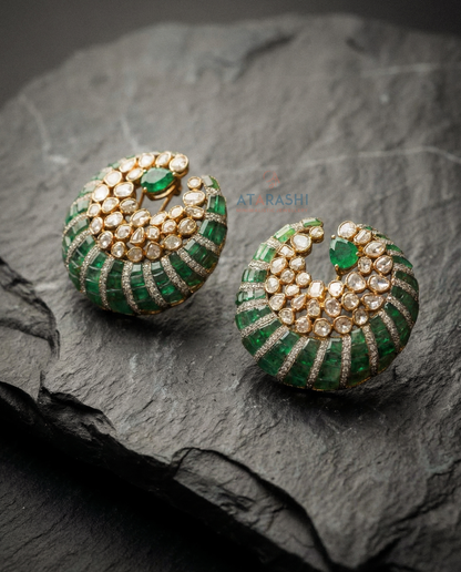 Ryaan Crescent Stud Earrings