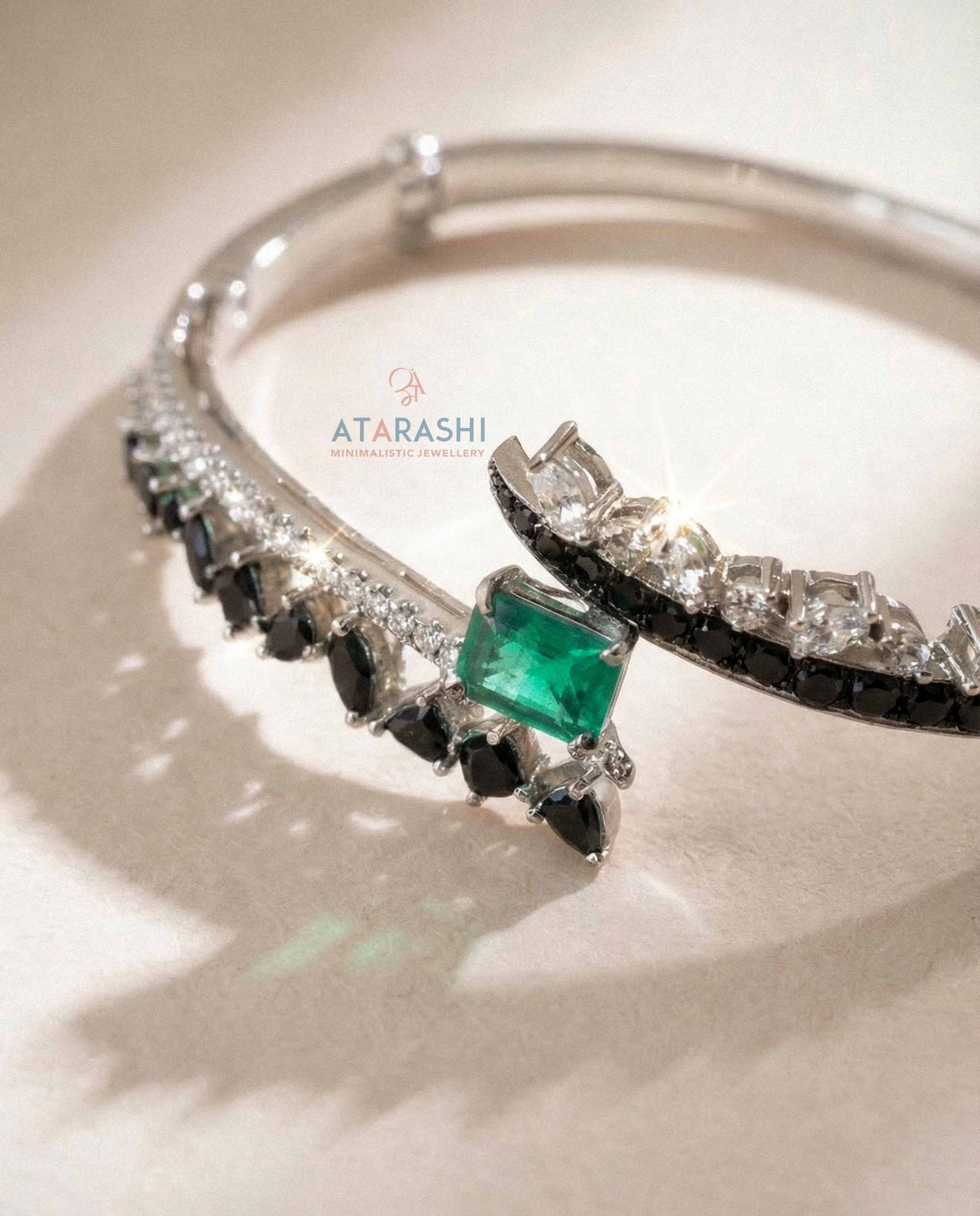 Madeleine émeraude Cascade Bracelet